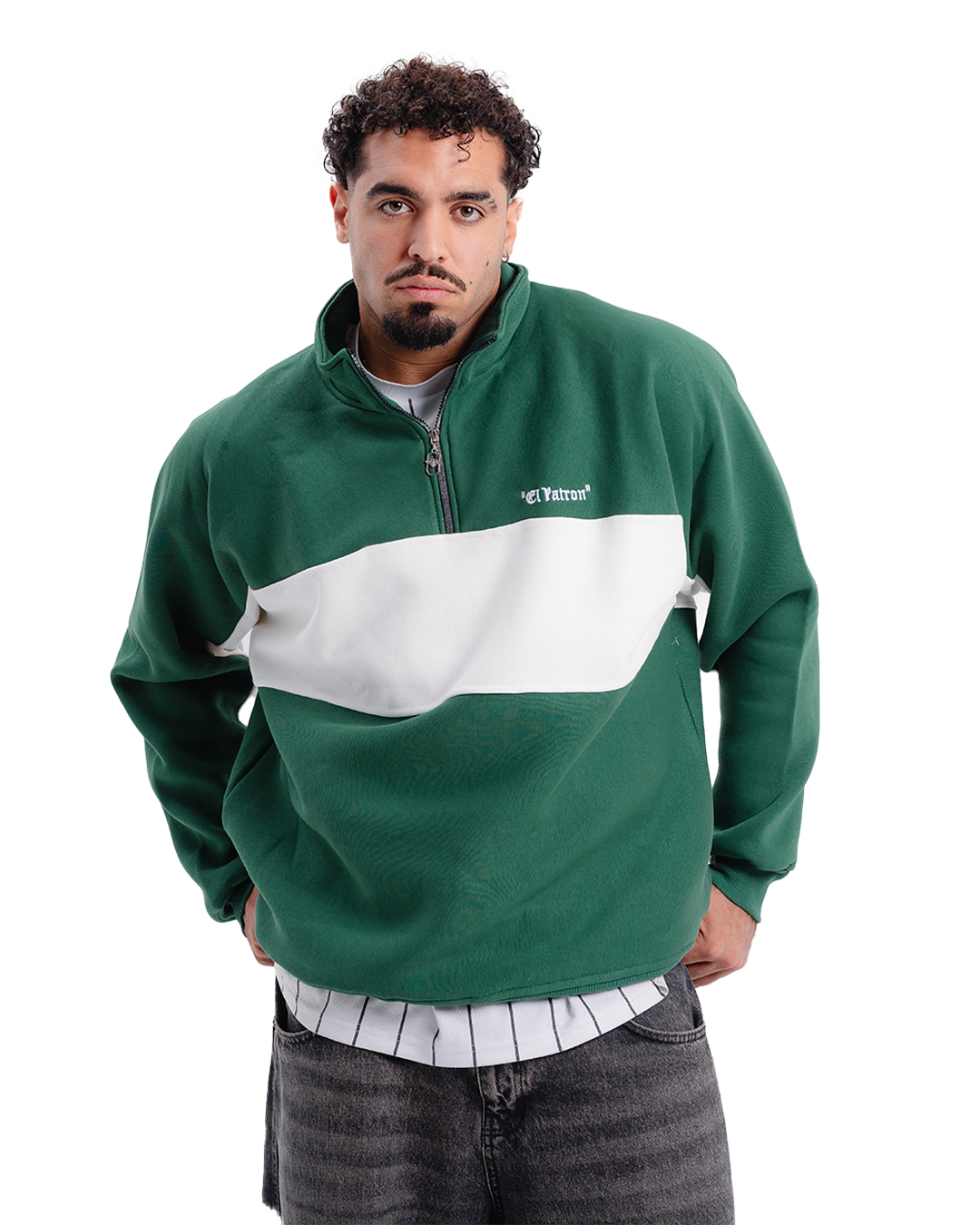 GREEN quarter zip